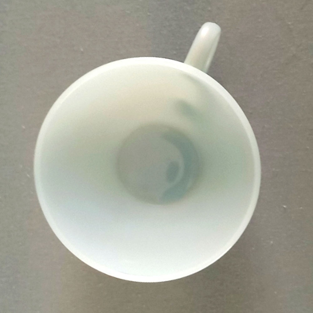 Delphite cup. Vintage FireKing 4.75 inches wide including handle - Picture 3 of 3